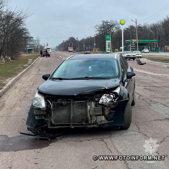 Недотримання правил проїзду перехресть знову спричинило ДТП у Кропивницькому